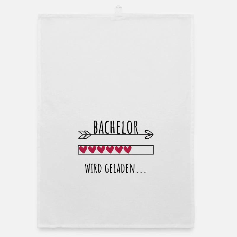 Bachelor Ausbildung Personalisierter Beruf Mädchen Organic Geschirrtuch