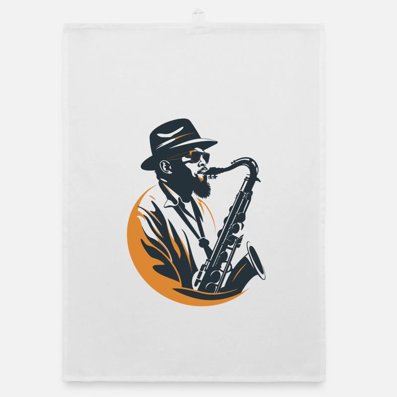 Graphisme Saxophoniste Torchon bio