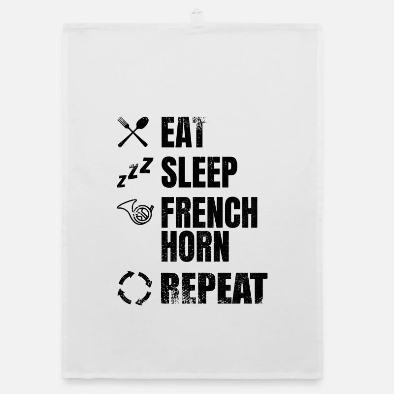 Horn Player Routine Organic dish towel