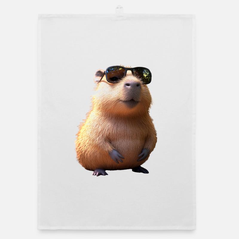 Capybara Be Capy Capybara Funny Capybara Organic dish towel