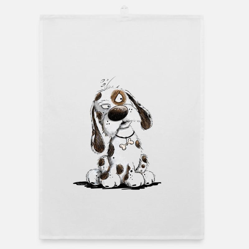 Nope Dog Saying Statement Grumpy Organic dish towel