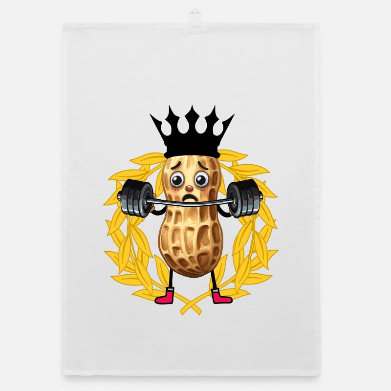Peanut Weights Boby Pictures GYM Dumbbells Training Organic dish towel