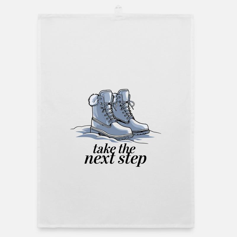 Take the next step Organic Geschirrtuch