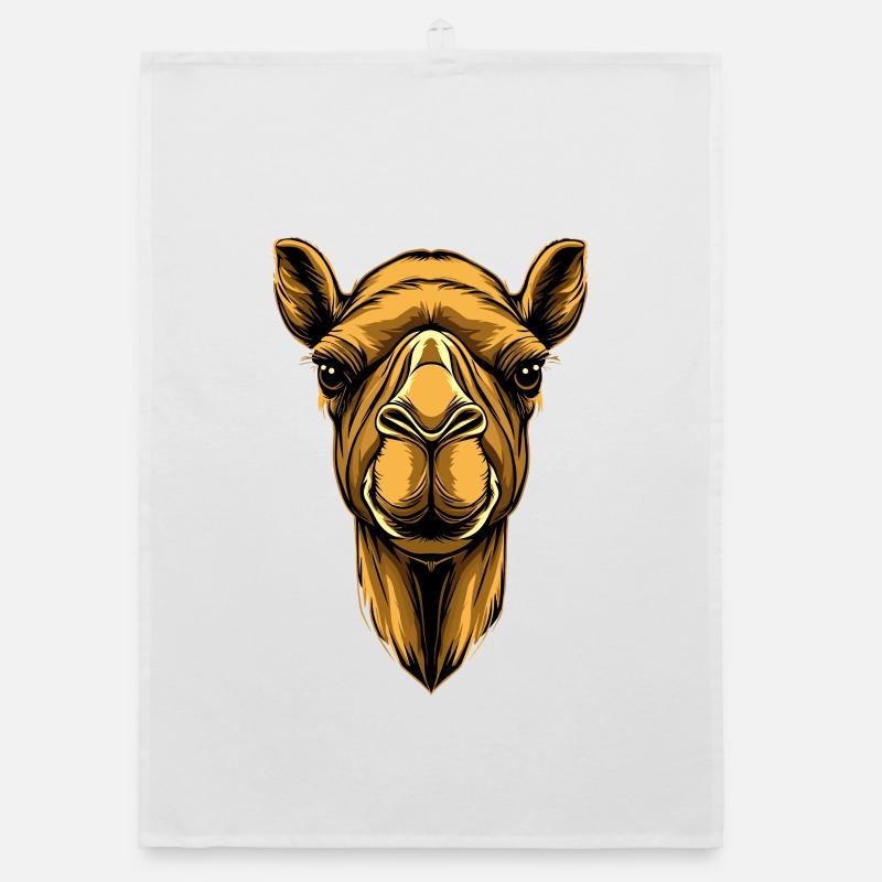 Kamel Dromedar Trampeltier Camel Geschenk Kamele Organic Geschirrtuch