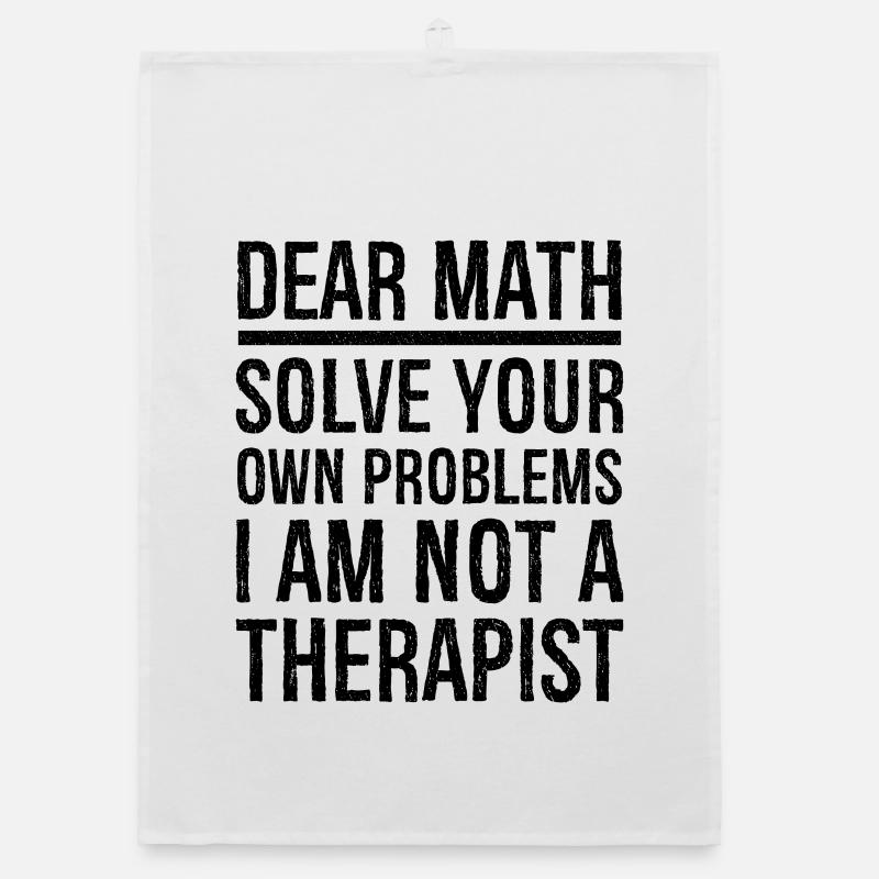 dear math funny Organic dish towel