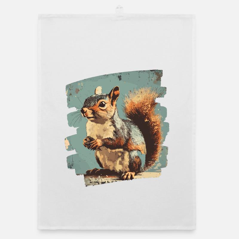 Squirrel Organic dish towel
