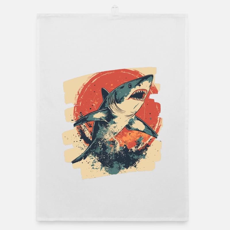 Requin rétro Torchon bio