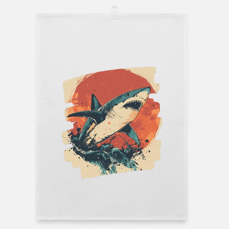Requin rétro Torchon bio