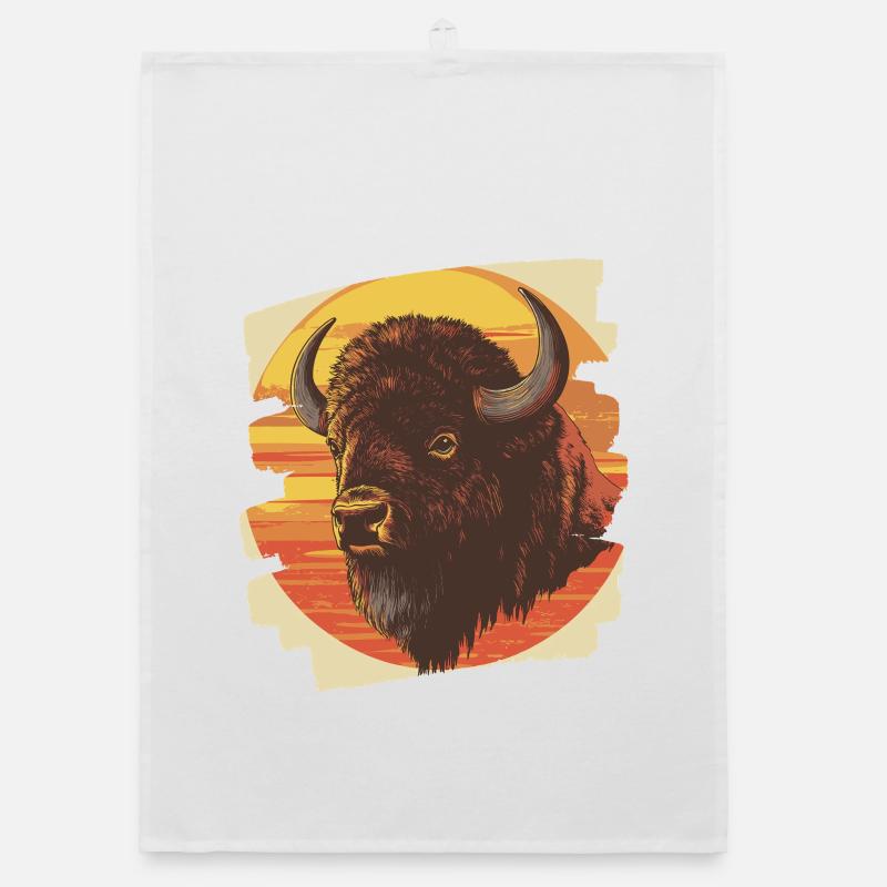 Bison Rétro Torchon bio