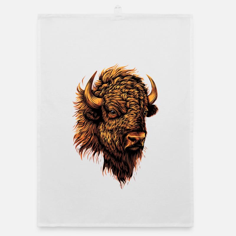 Bison, Bison, Bovins sauvages, Bison, Bison d’Amérique Torchon bio