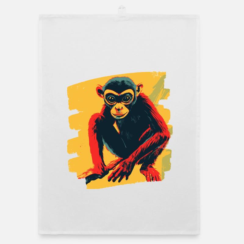 Spider monkey Organic dish towel