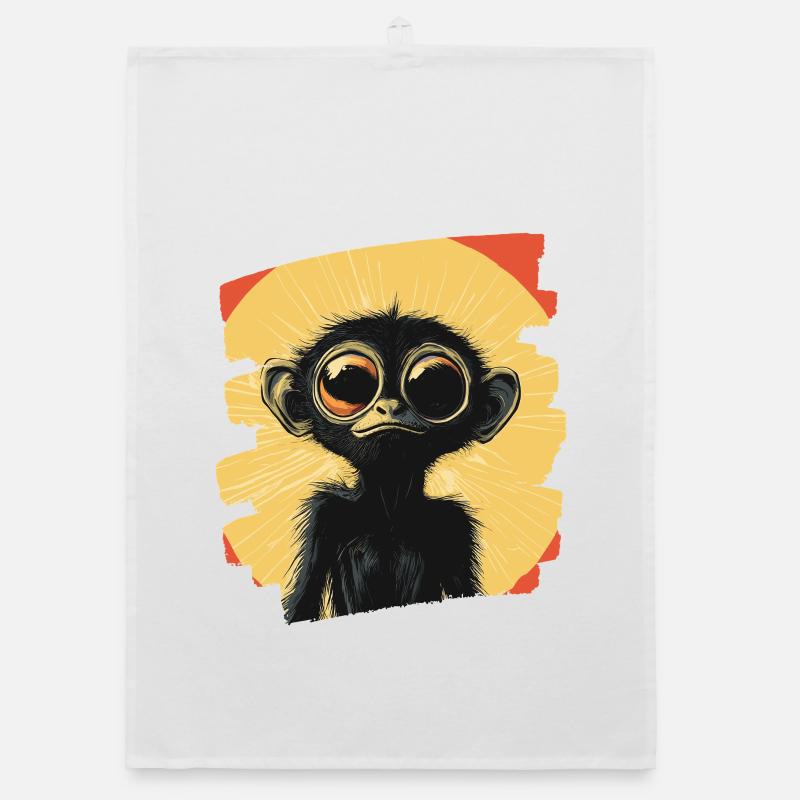 Spider Monkey Retro Organic dish towel