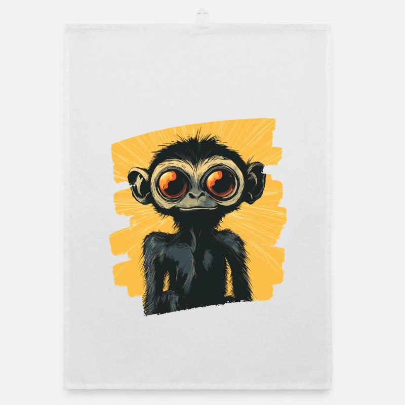 Spider Monkey Retro Organic dish towel