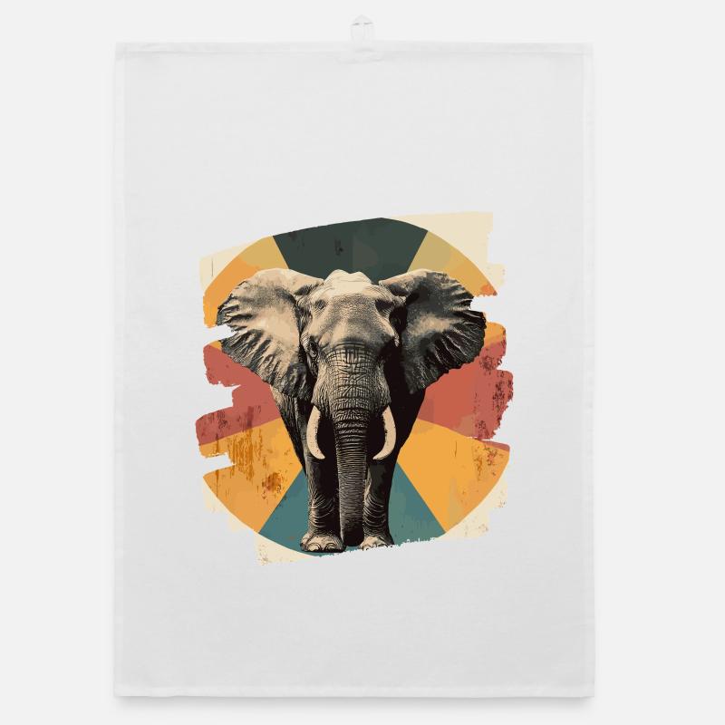 Elefant Organic Geschirrtuch