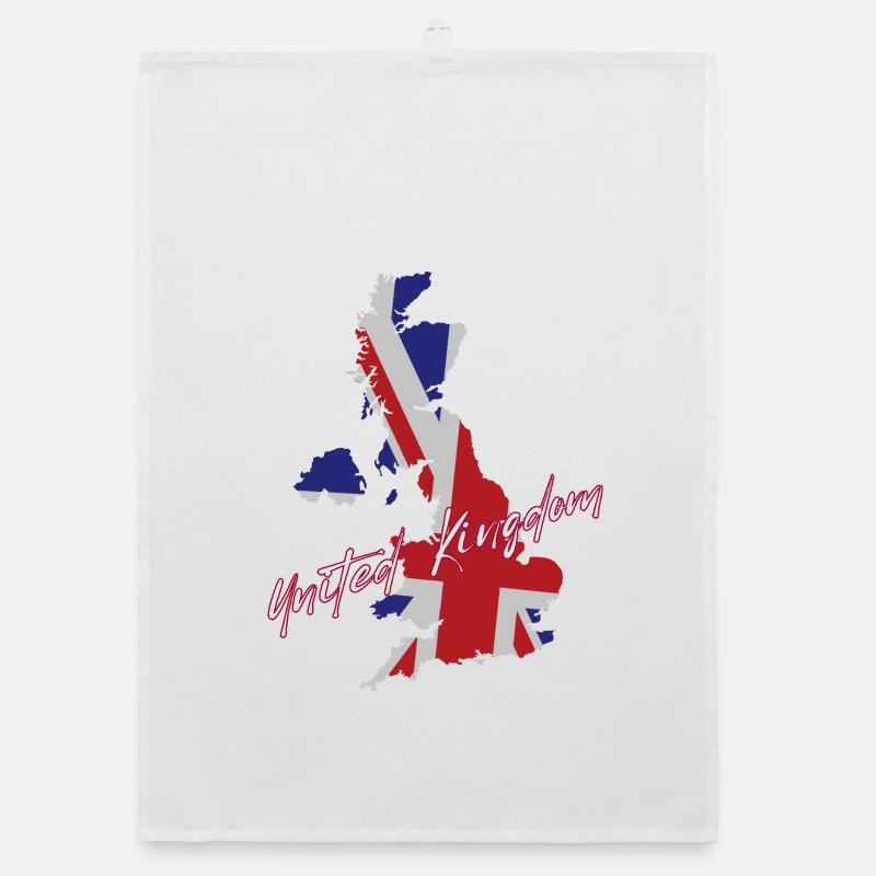 Fierté britannique, drapeau du Royaume-Uni Torchon bio