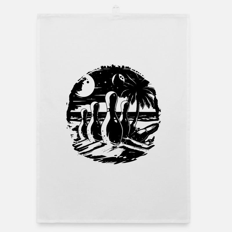 Bowling beach Organic dish towel