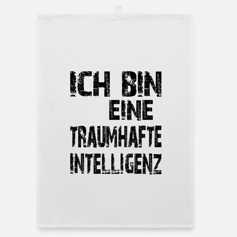 KI Spruch Ich bin eine traumhafte Intelligenz Organic Geschirrtuch