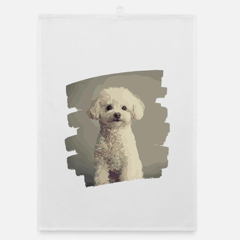 Poodle Organic dish towel