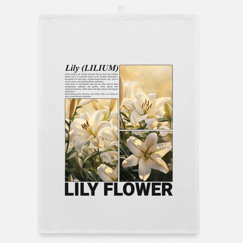 Fleur de lys Fleur de lys Botanique Esthétique Cadeau Torchon bio