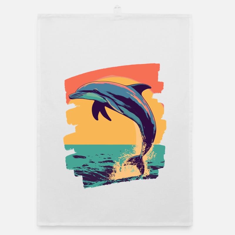 Dolphin Organic dish towel