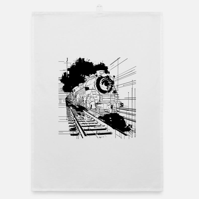 Train Organic dish towel