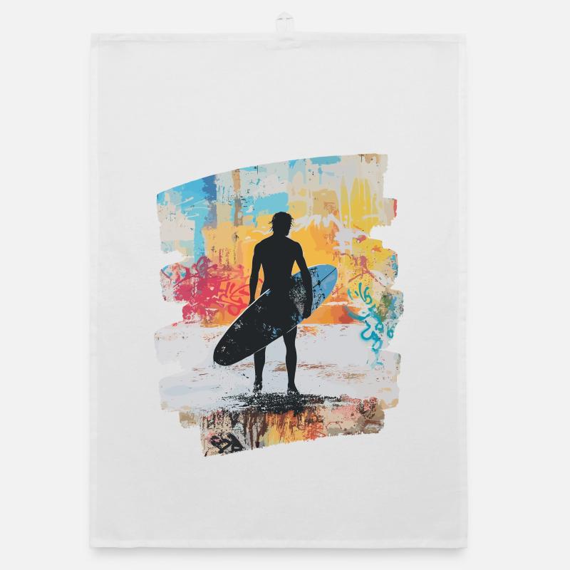 Surfeur Surf Planche de surf Surf Torchon bio