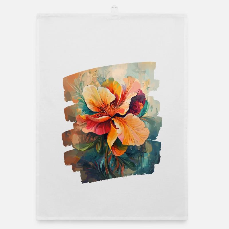 Spring Spring Beginning Flower Flowers Organic dish towel