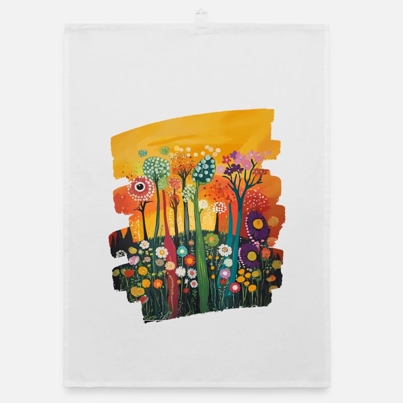 Spring Spring Beginning Flower Flowers Organic dish towel