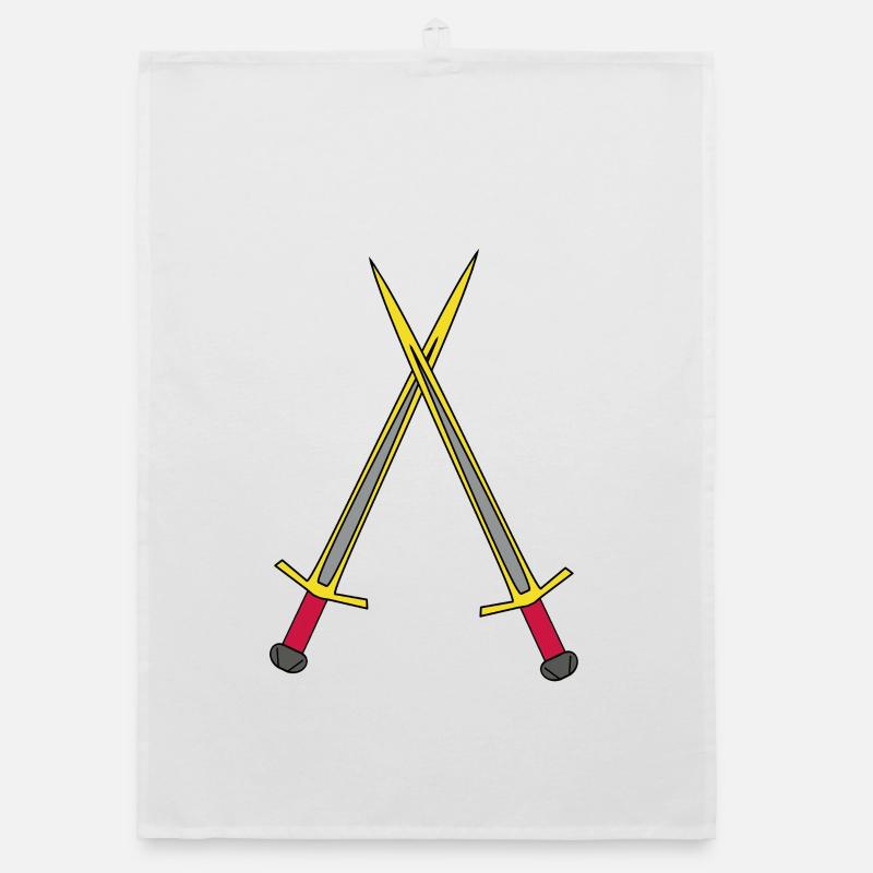 Épée Chevalier Guerrier Médiéval Épées Torchon bio