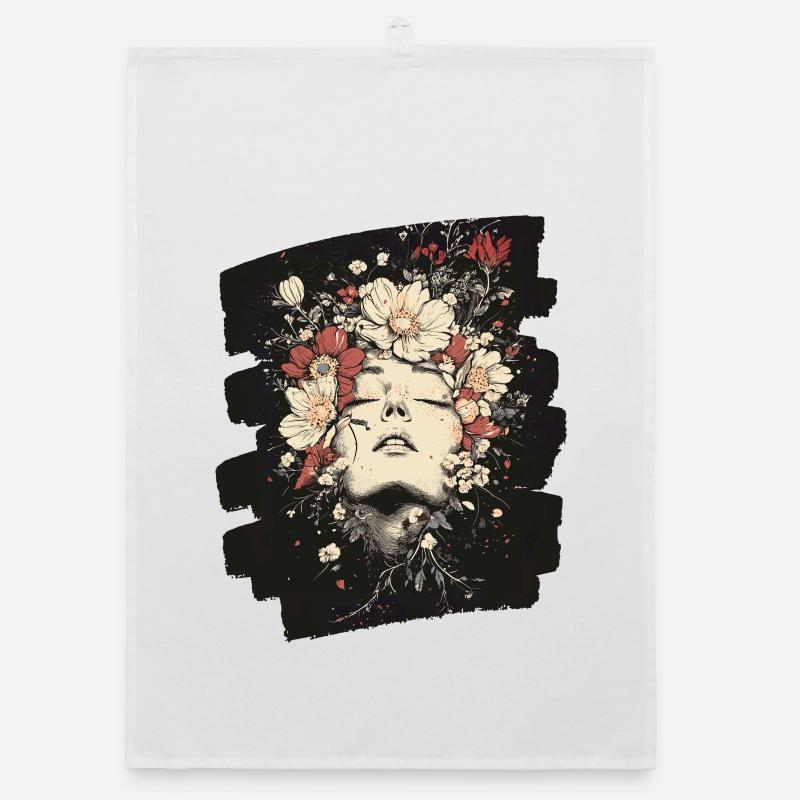 Spring Spring Beginning Flowers Organic dish towel