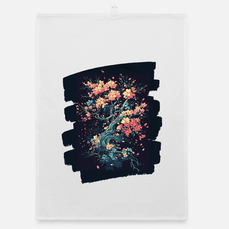 Printemps Printemps Début Fleur Fleurs Torchon bio