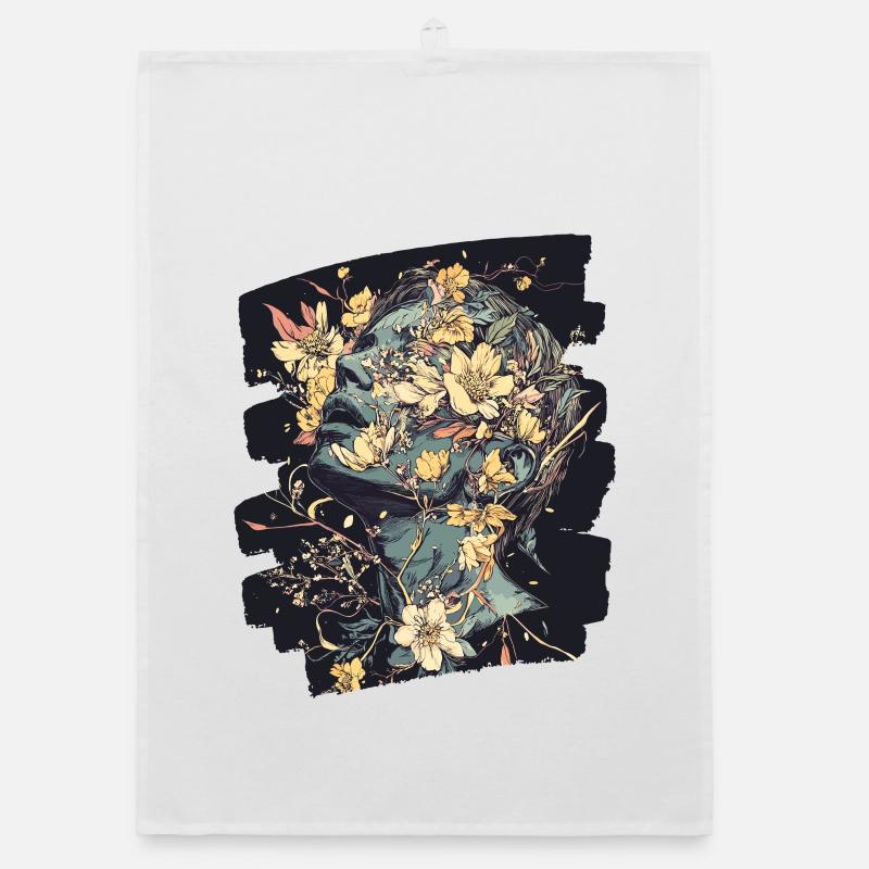 Spring Spring Beginning Flowers Organic dish towel