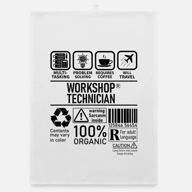 Workshop Technician multi tasking problem solving Organic dish towel