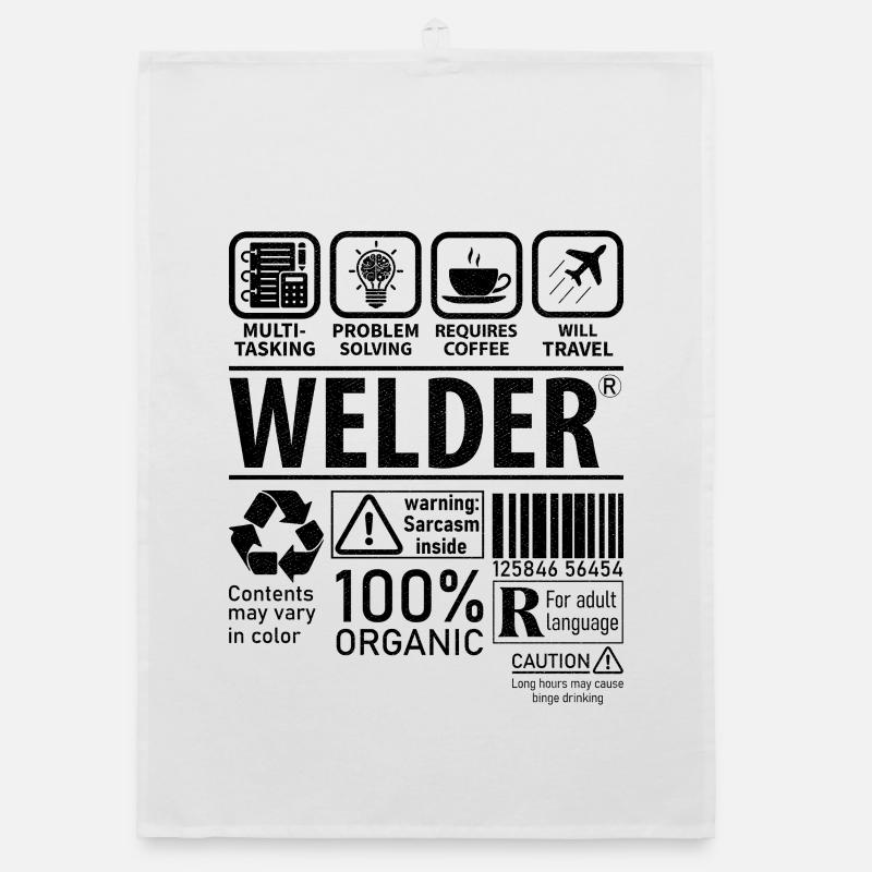 Welder multi tasking problem solving requires Organic Geschirrtuch