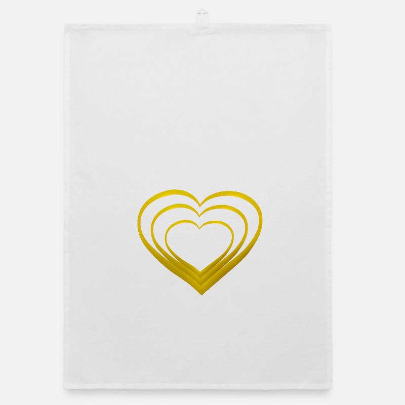 Coeurs Coeurs Saint-Valentin Saint-Valentin Anniversaire de la Saint-Valentin Torchon bio