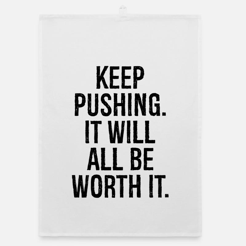 Mach weiter, es wird sich alles lohnen Organic Geschirrtuch