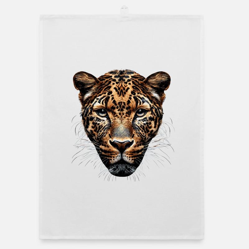 Panthère léopard Grand chat Chat Panthère léopard Torchon bio