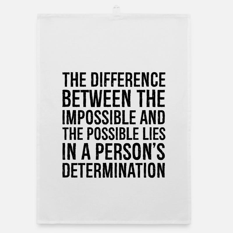 the difference between the impossible and the Organic dish towel