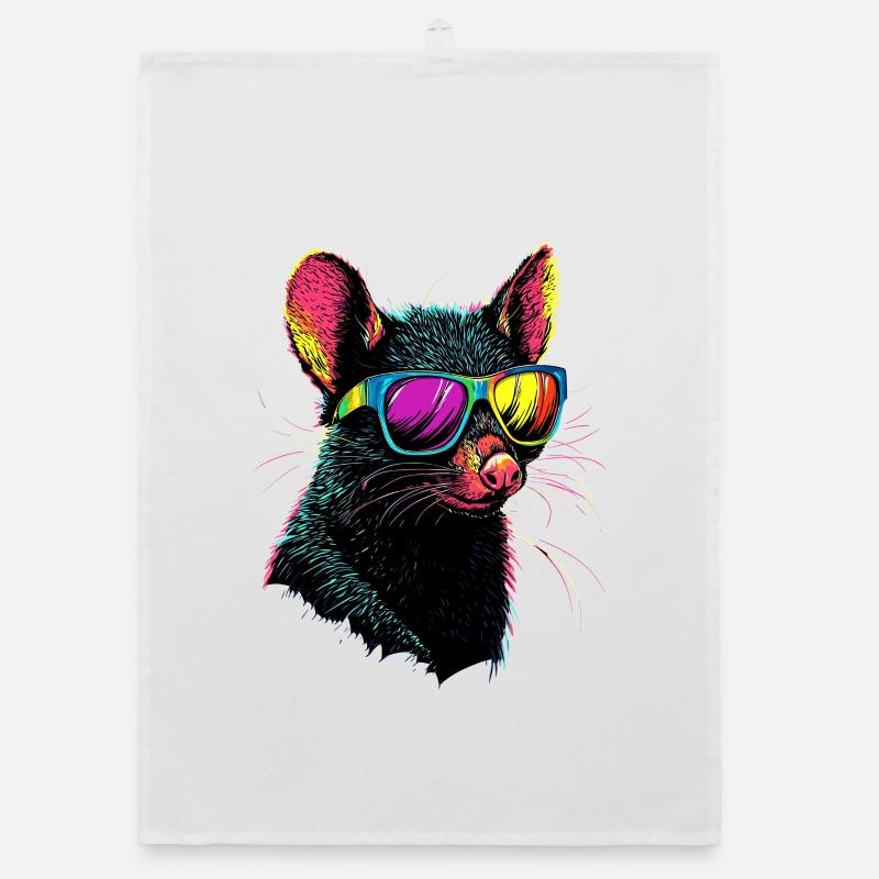 Tasmanischer Teufel Beuteltier Tasmanian Devil Organic Geschirrtuch