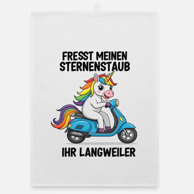 Roller-Einhorn Organic Geschirrtuch