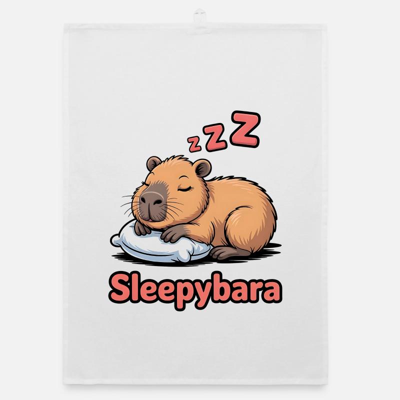 Sleepybara Dream Cuddle Organic dish towel
