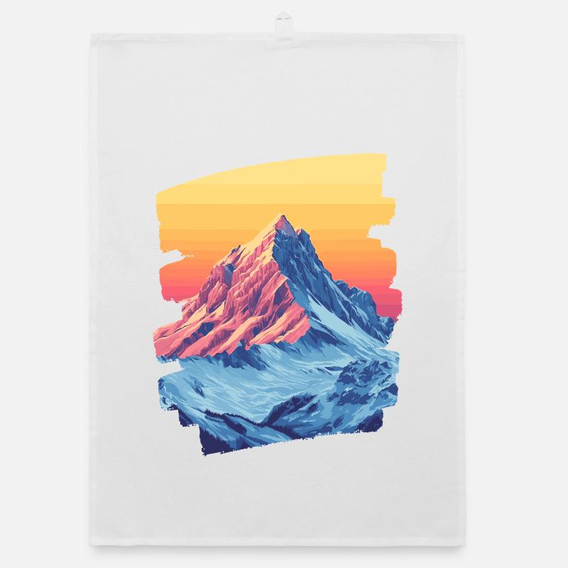 Berge Klettern Kletterer Wandern Organic Geschirrtuch