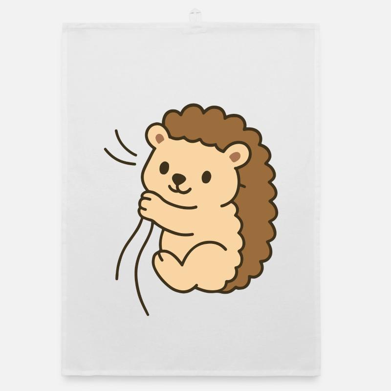 Bébé hérisson câlin Torchon bio
