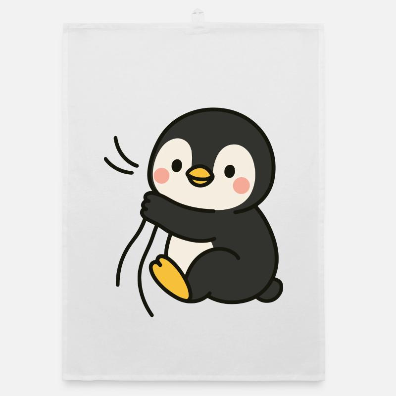Cuddly Penguin Organic dish towel
