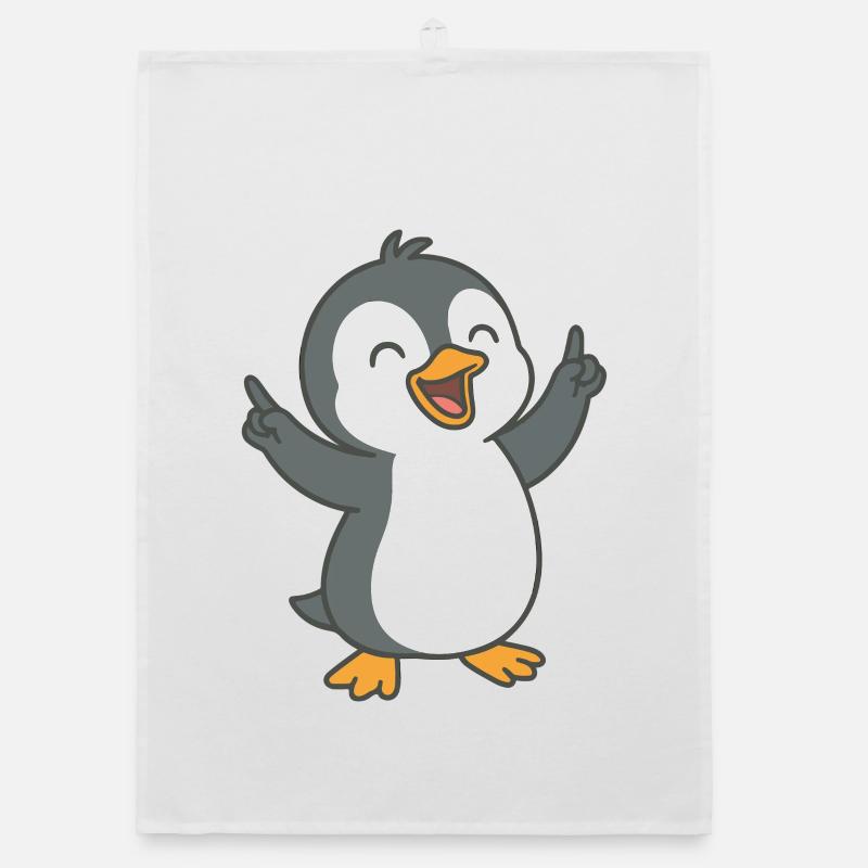 Dancing Penguin Organic dish towel
