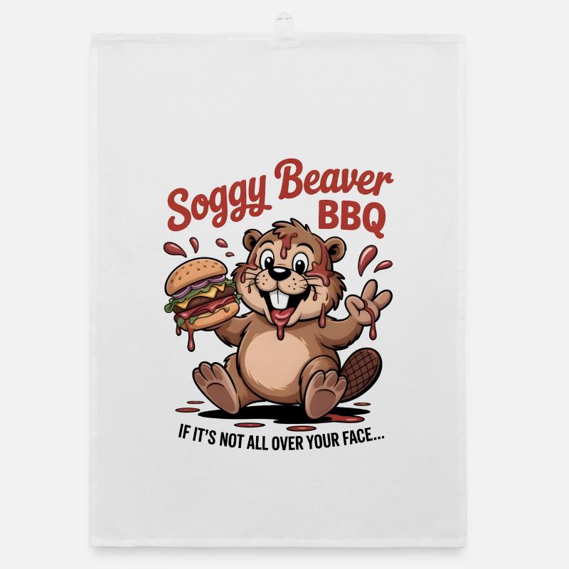 BBQ de castor détrempé Torchon bio