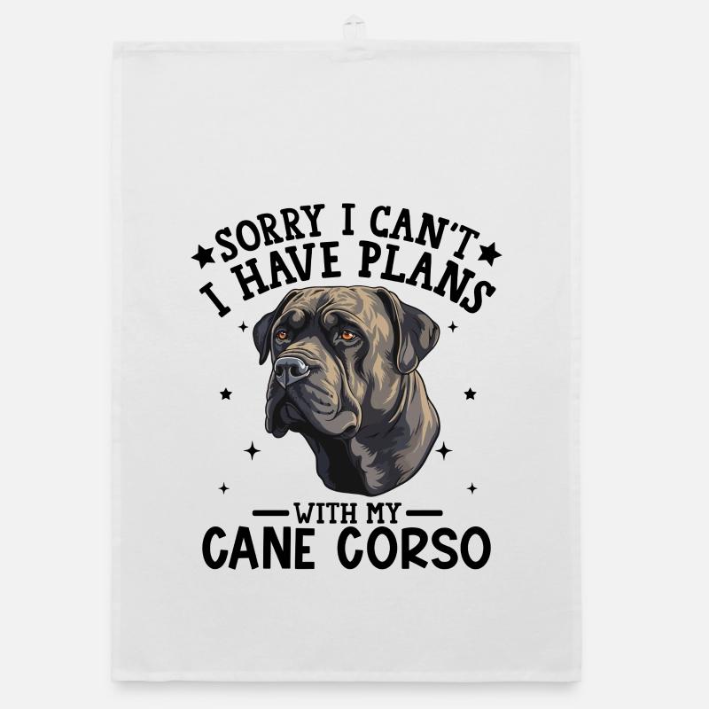 Conception de portrait majestueux de Cane Corso Torchon bio