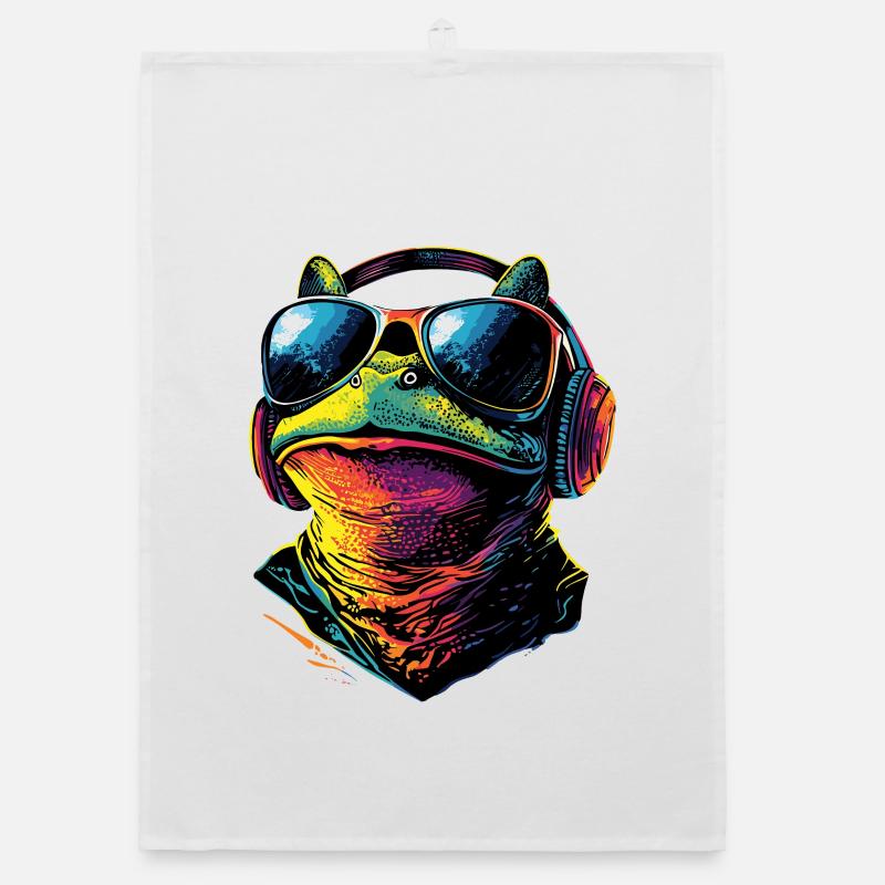 Frog Little Toad Tree Frog Frog Prince Frogs Organic dish towel