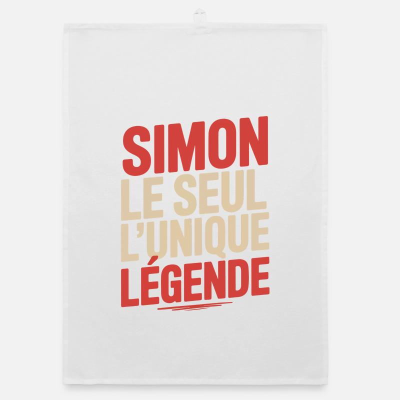 Simon, das einzige einzigartige Legenden-Mann-Geschenk Organic Geschirrtuch