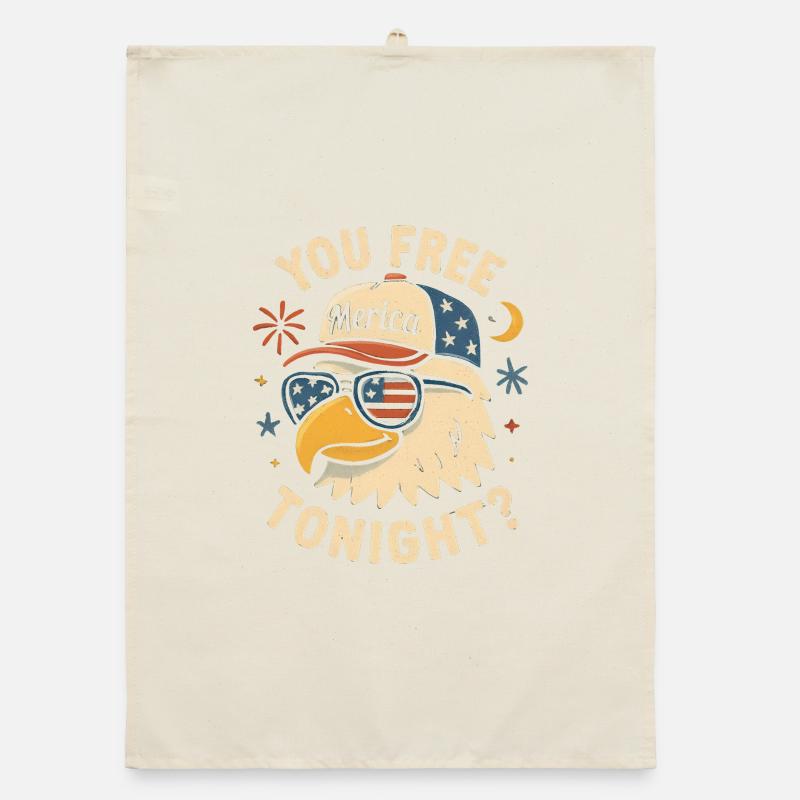 Tu es libre ce soir, Eagle, 4 juillet Torchon bio